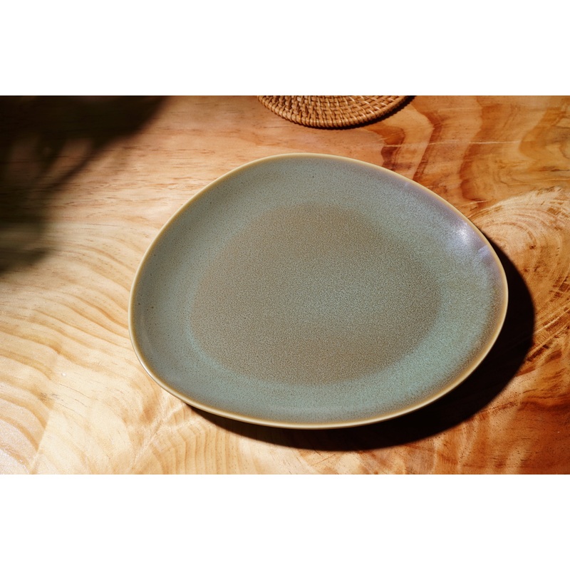 PEBLE PLATE 10.2" X 9" REACTIVE MOSS TS-R014-02