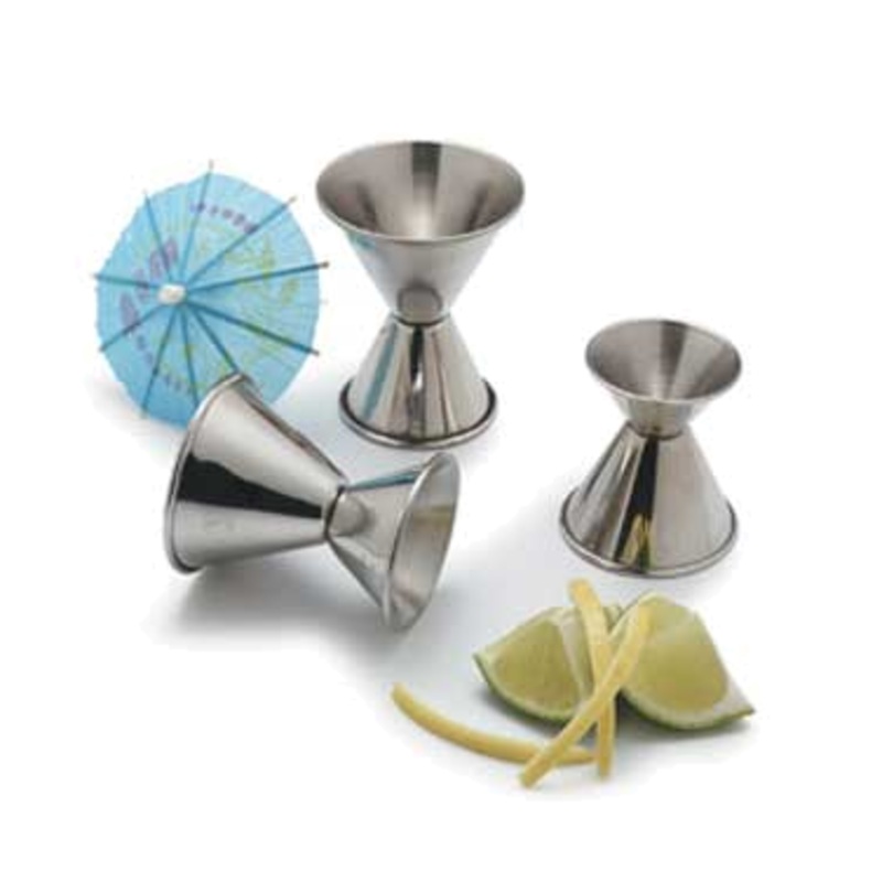RABCO DOUBLE SIDED JIGGER 1/2 & 3/4 OZ S/S MA91030