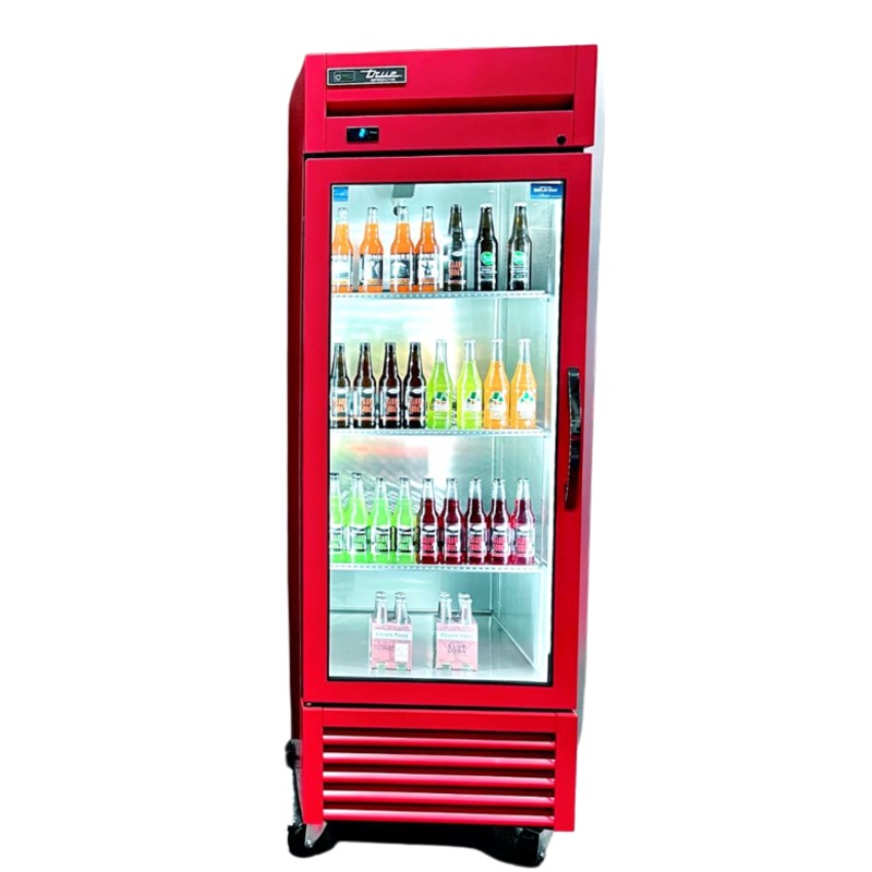 True 27" One Section Red Reach-In Solid Door Refrigerator T-23G-HC