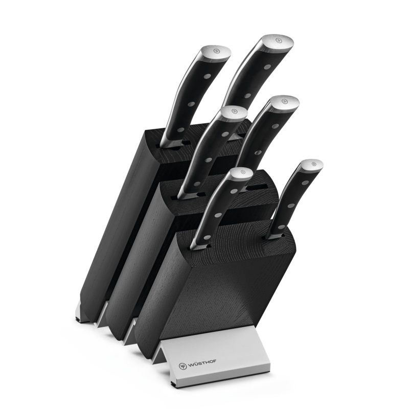Wusthof Classic Ikon 7 pcs. Knife Block Set - Black Block 1090370601