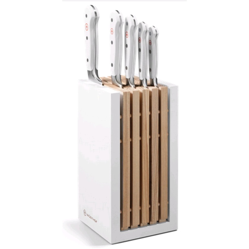 Wusthof Classic White 6 pcs. Designer Knife Block Set (Bread) 1090270502