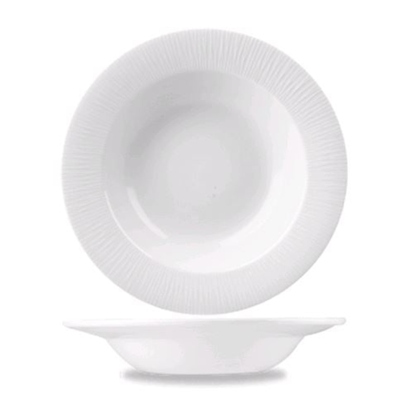 Churchill - Super Vitrified Bamboo 10oz 9.5" White Oval Plate WHBALWBM1