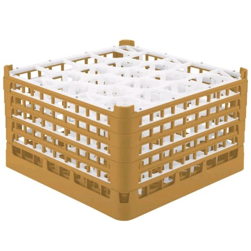 Vollrath Full-Size Gold 20-Compartment 10 9/16" XXX-Tall Plus Glass Rack 52755*