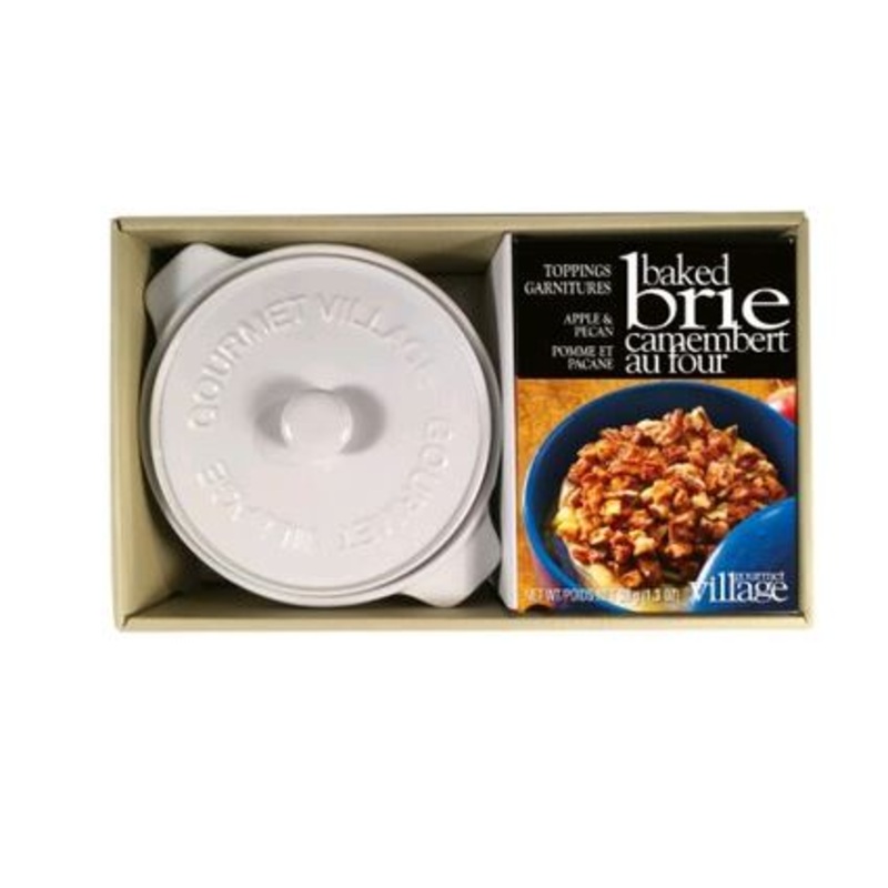 White Brie Baker kit with Apple Pecan Topping - EGIFTWH