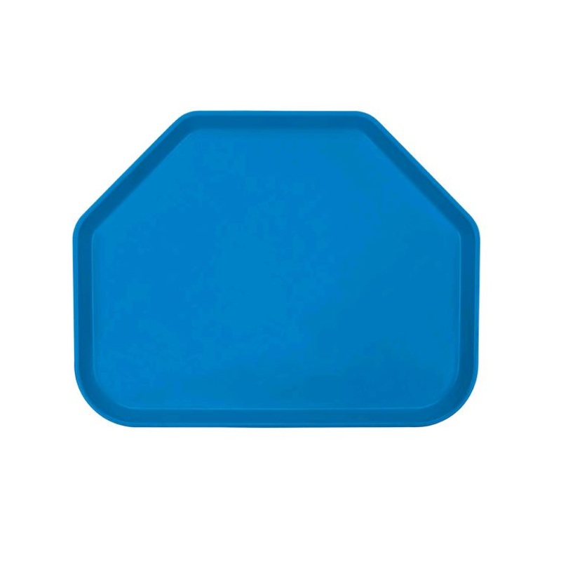 Cambro 1418TR105 14" x 18" Trapezoid Horizon Blue Customizable Fiberglass Camtray*