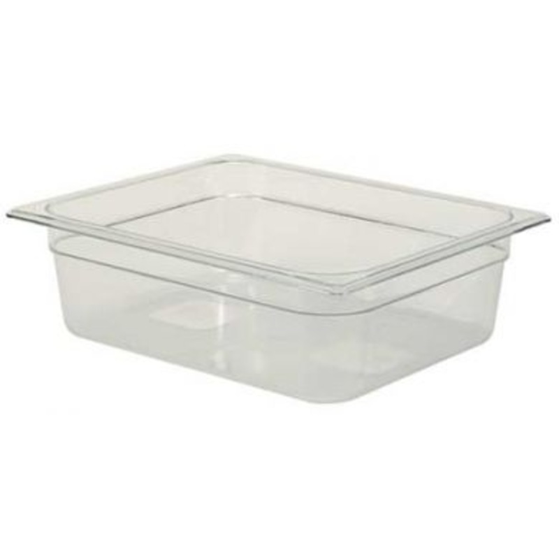 Rubbermaid 1/2 Size 4" Deep Clear Cold Food Pan 2020795*