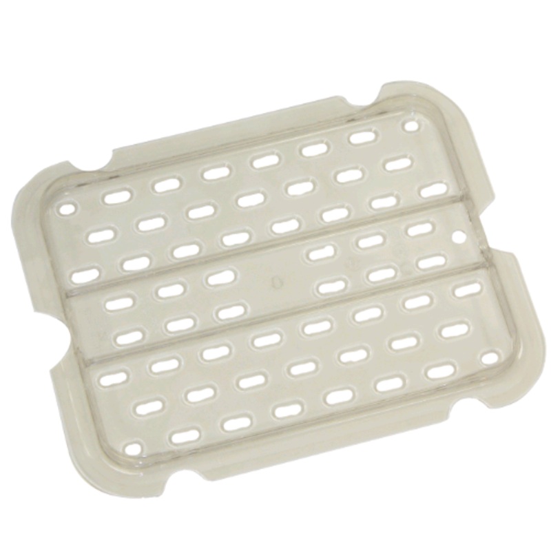 Rubbermaid False Bottom Insert, Clear, 1/2 Size Clear FG127P24CLR*
