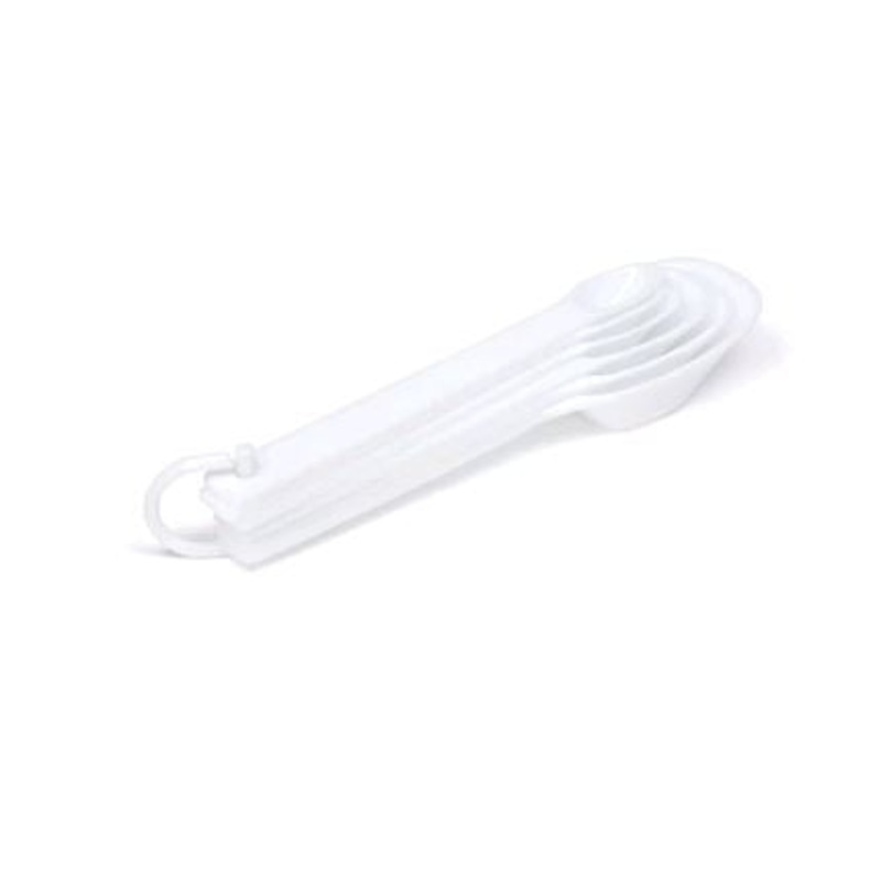 Rubbermaid White Commercial Measuring Spoon Set FG8316ASWHT