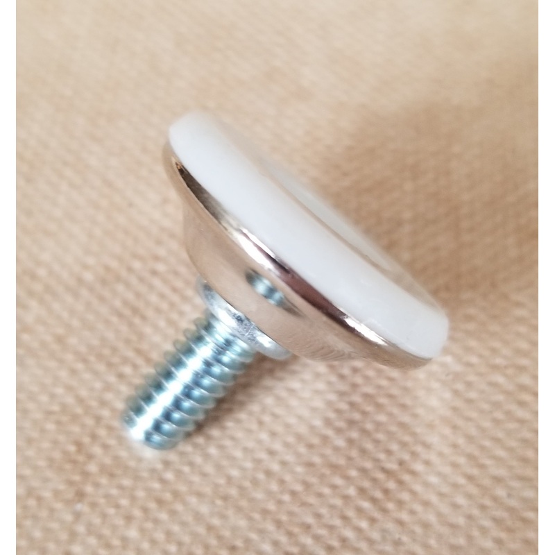 WHITE ADJ TABLE GLIDE 1/4 "