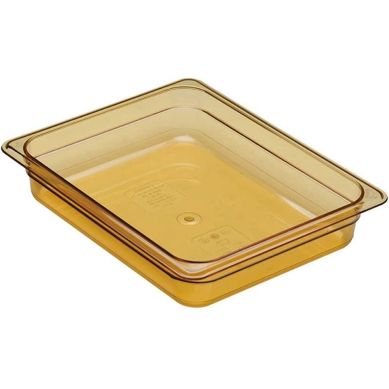Cambro 1/2 Size 2.5" Deep High Heat Amber Food Pan 22HP150
