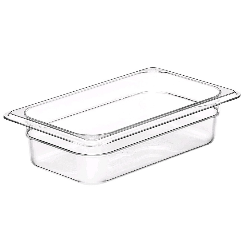 Cambro 1/4 Size 2.5" Deep Clear Food Pan 42CW*
