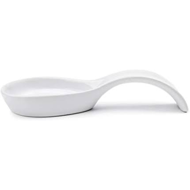 Fox Run 3959 Spoon Rest, Stoneware, White