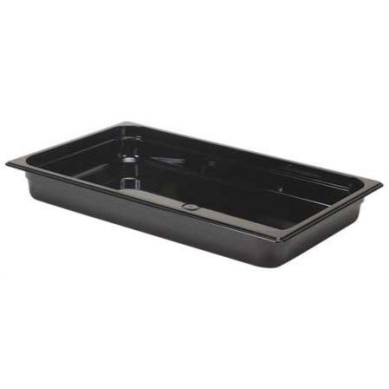 Rubbermaid 1/1 Size 2.5" Deep Black Food Pan FG230P00BLA*