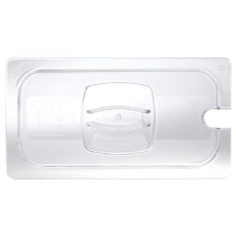 Rubbermaid 1/3 Size Notched Clear Food Pan Cover FG121P86CLR*