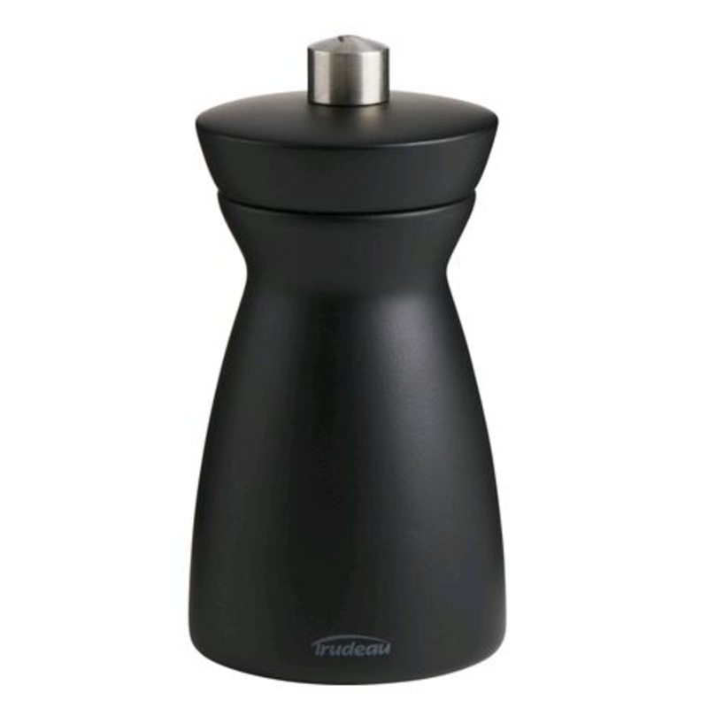 Trudeau 05318020 4.7" York Matte Black Salt Mill