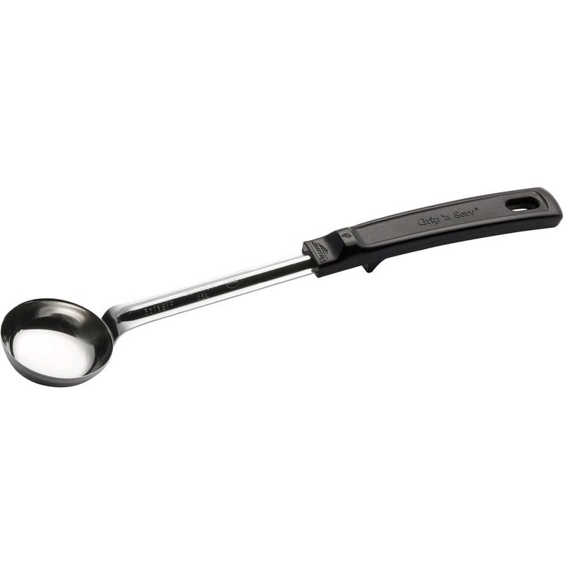 Vollrath 1oz Black Round Spoodle/Portion Spoon with Black Handle 61147*