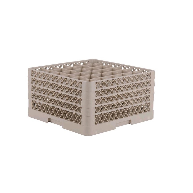 Vollrath Traex Full-Size Beige 36-Compartment 9 7/16" Glass Rack TR7CCCC*