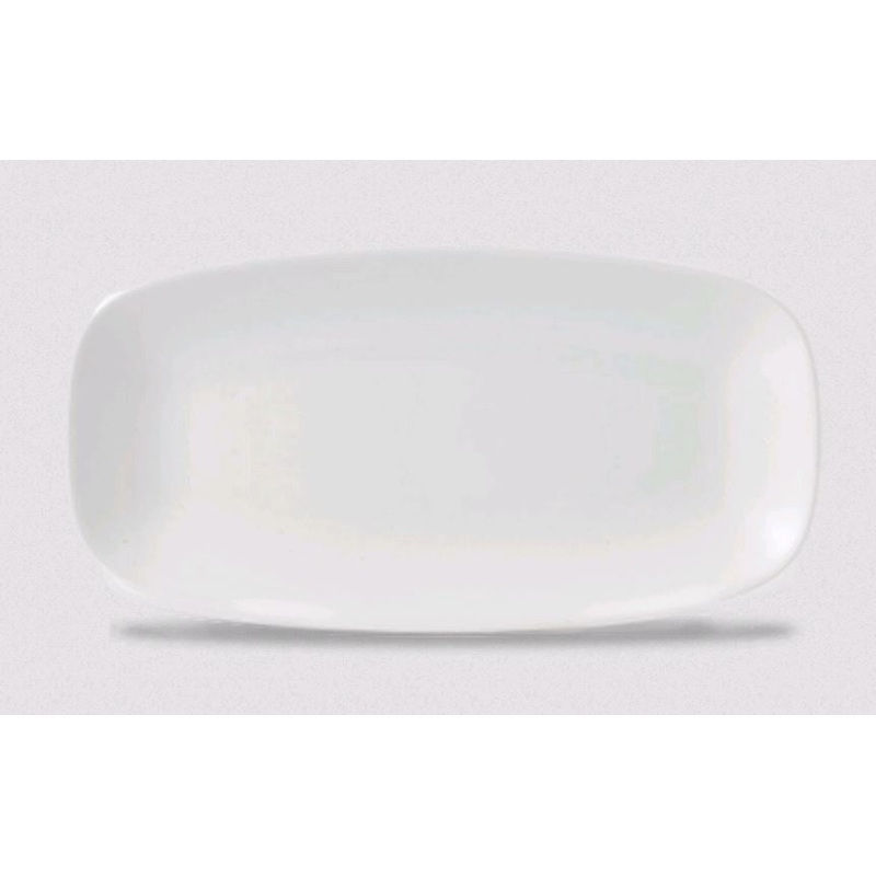 Churchill - Super Vitrified X Squared 11.75" x 6" Oblong Platter WH XO111