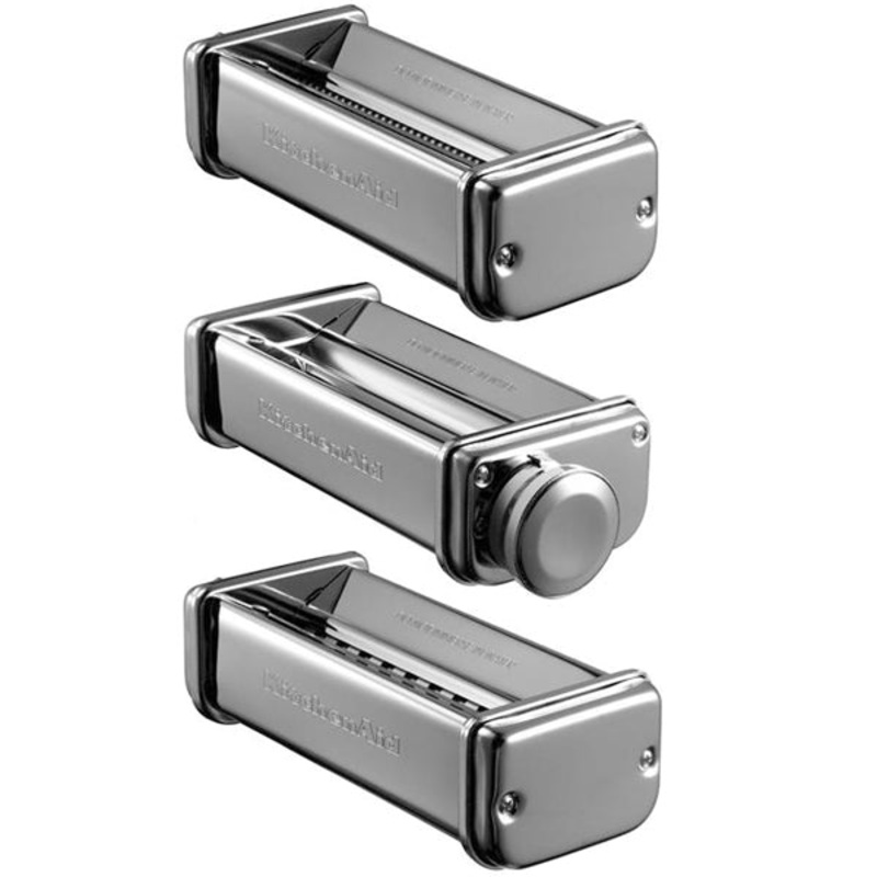 KitchenAid 3-Piece Pasta Roller & Cutter Set Attachment KSMPRA
