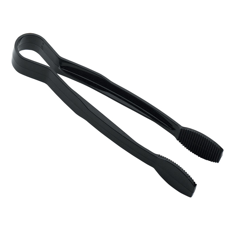 Cambro 9" Flat Black Tongs - TG9BL