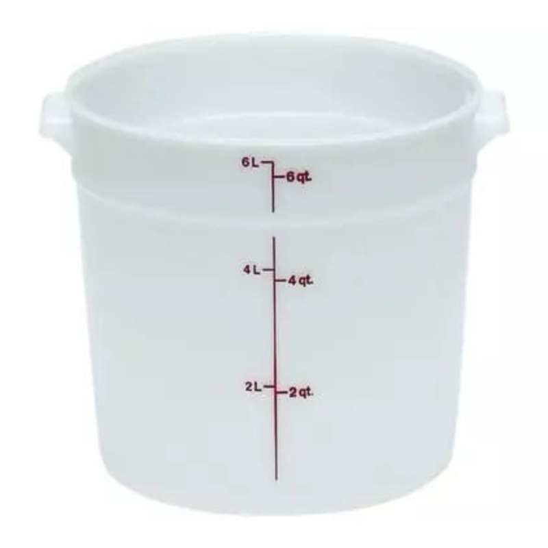 Cambro Container 6QT White Round - RFS06