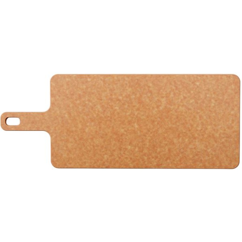 Epicurean 19" x 7 1/2" x 1/4" Natural Cutting and Serving Board with 9" Handle 429-197501