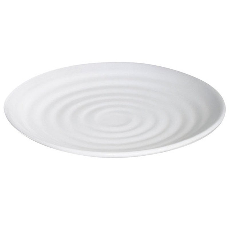 GET Milano 12 1/2" White Melamine Round Plate ML-83-W