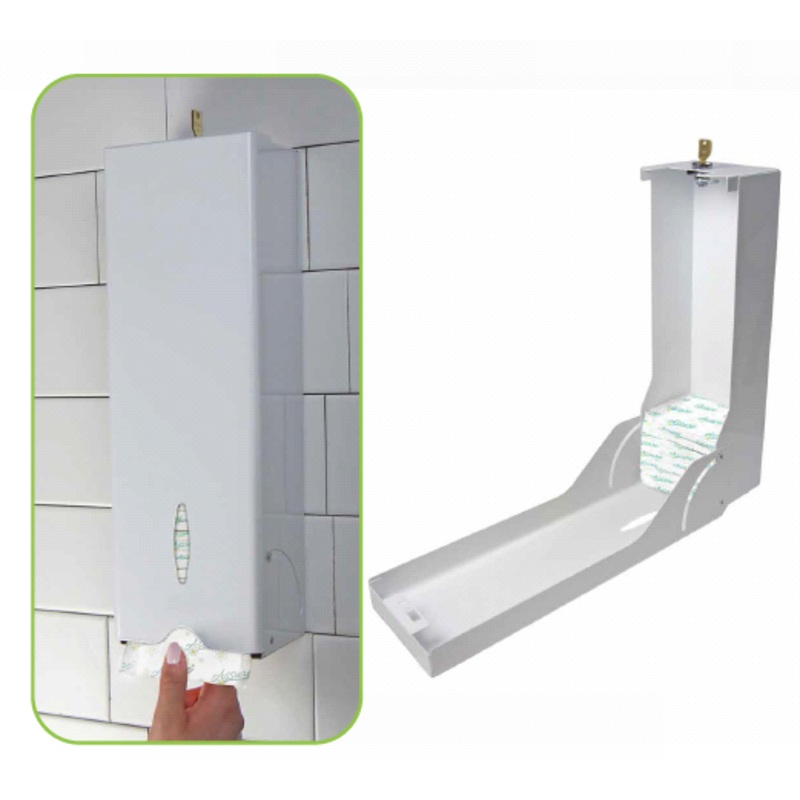 Globe Commercial Feminine Napkin Dispenser Free White Metal 1614