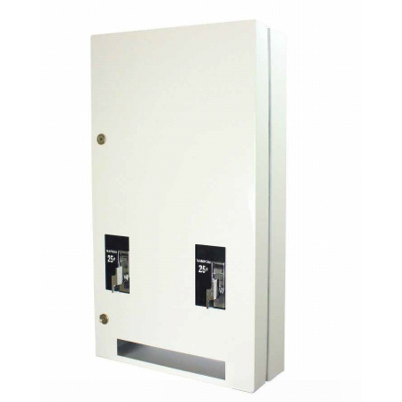 Globe Commercial Tampon Dispenser Free White Metal 1613