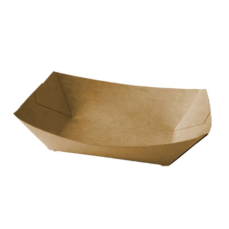 Globe Kraft Boat Trays with PE Lining