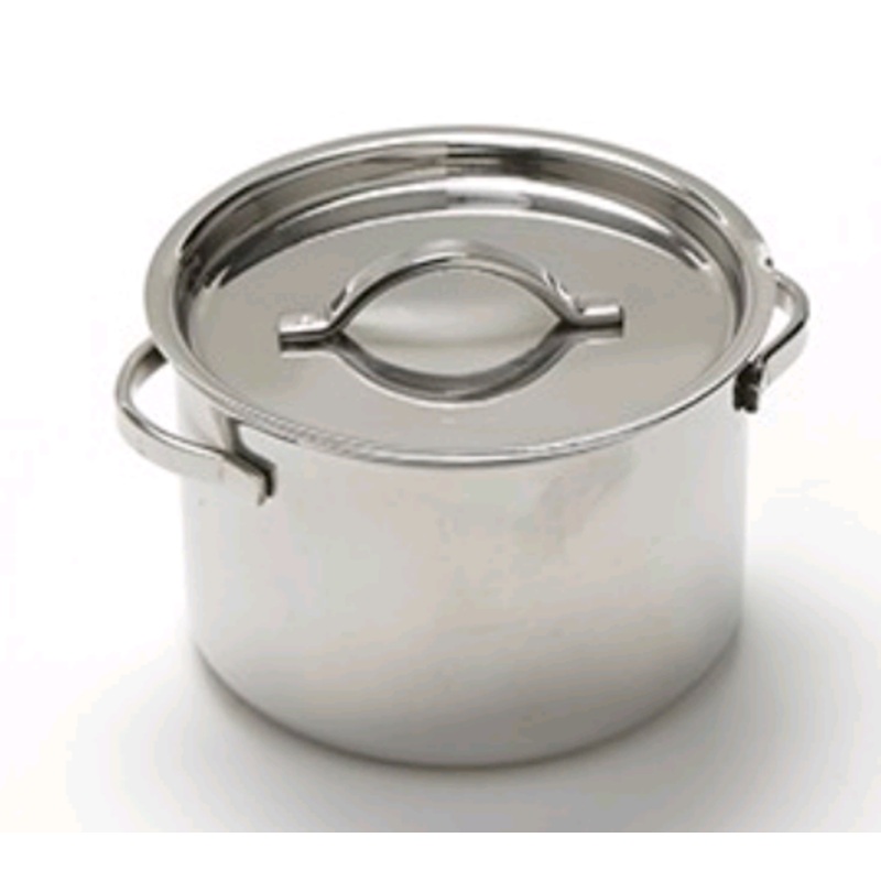American Metalcraft MINI POT W/ LID, SS, 8 OZ Pack of 24 - MPL8