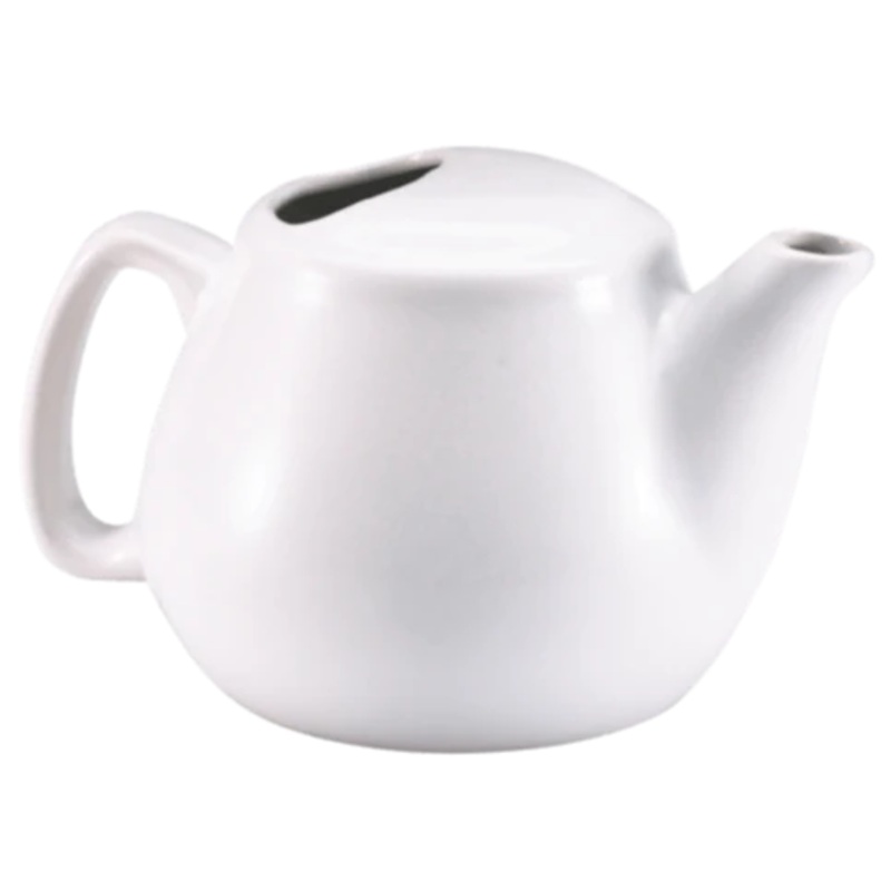 Browne 564023W - 16 oz. White Ceramic Commercial Teapot
