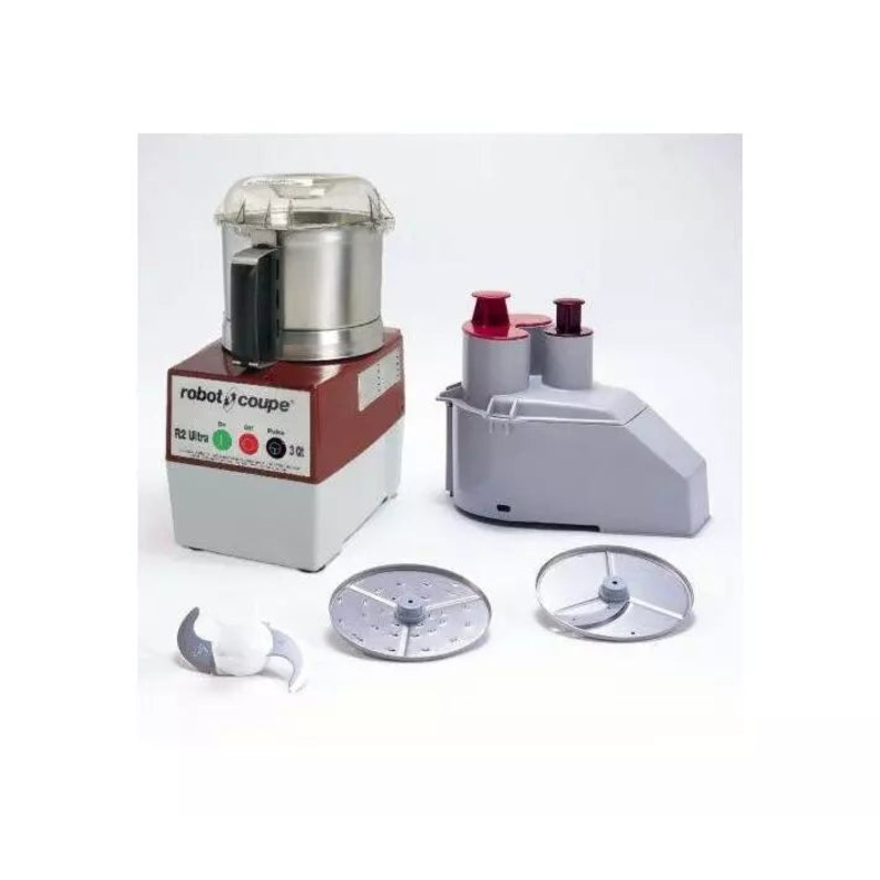 Robot Coupe R2U DICE Combination Food Processor with 3 Qt. / 3 L s/s Bowl, Continuous Feed 1HP