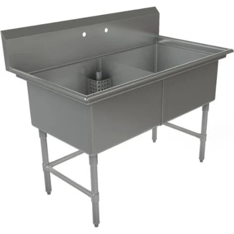 Tarrison 54"  Stainless Steel Sink with Two Compartments - CDS2-24