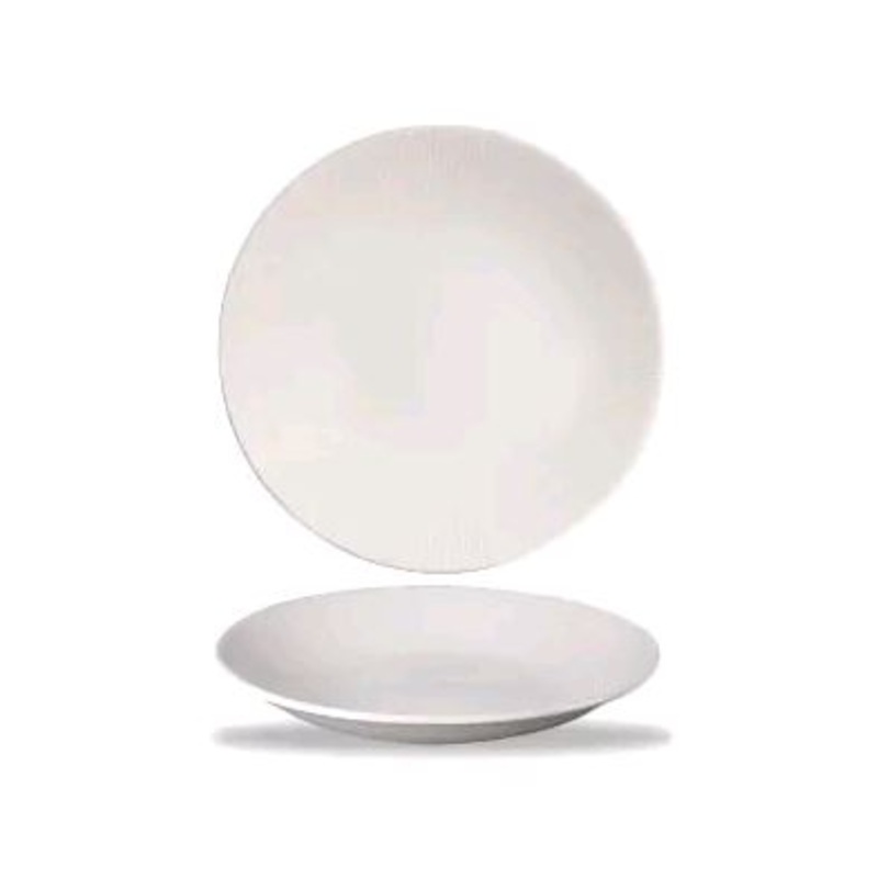 Churchill - Super Vitrified Bamboo 11" White Round Plate WHBALD271