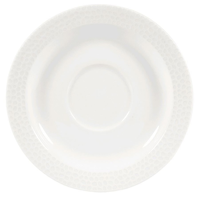 Churchill - Super Vitrified Isla 5 7/8" White Saucer WHISISM1