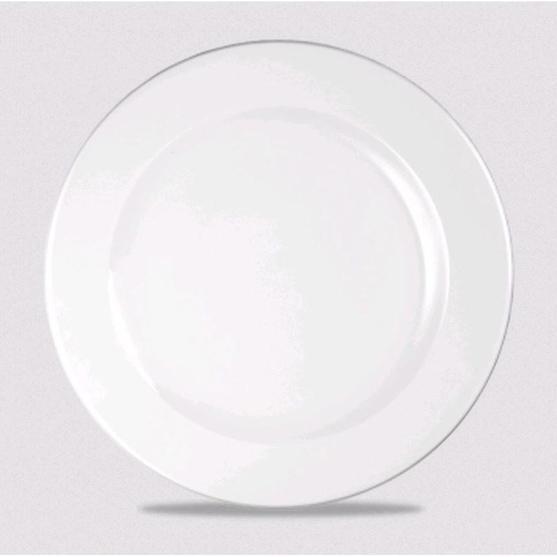 Churchill - Super Vitrified Profile 10.25" Rolled Edge Plate WH  VP101