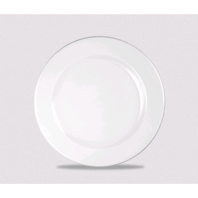 Churchill - Super Vitrified Profile 6 5/8" Rolled Edge Plate WH VP651