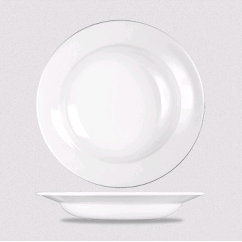 Churchill - Super Vitrified Profile 9.75" 17.5oz Rimmed Bowl WH VRSB