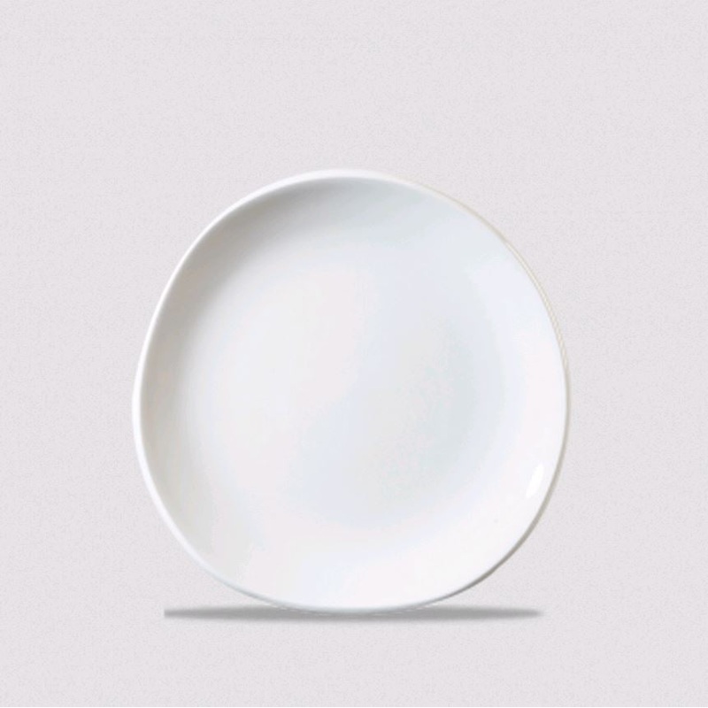 Churchill - Super Vitrified Trace 8.25" Organic Round Plate WH OG7 1