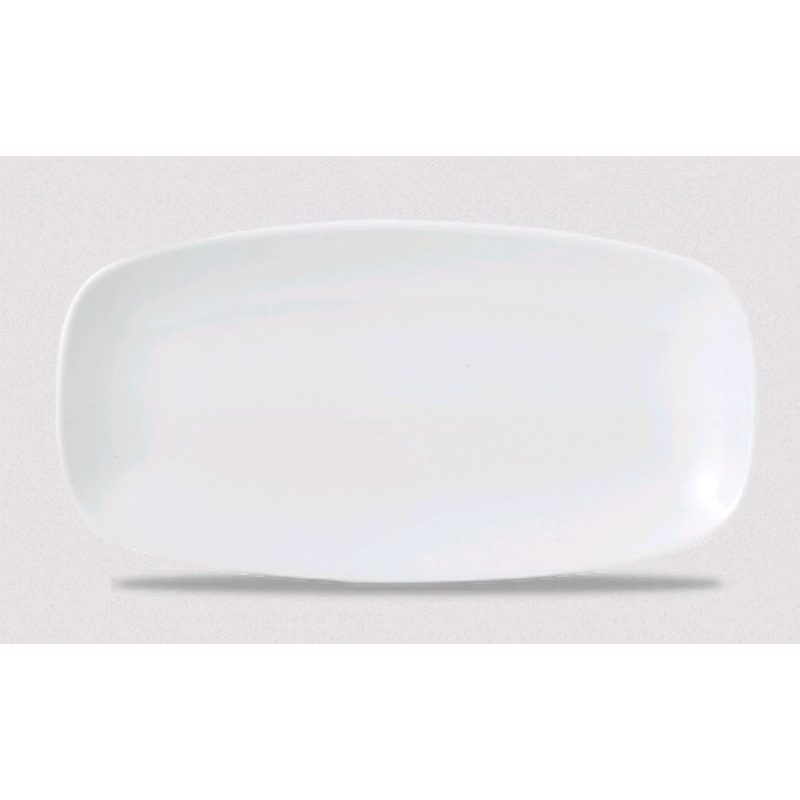 Churchill - Super Vitrified Vellum 11.75" x 6" Oblong Chef's Plate WHVMXO111