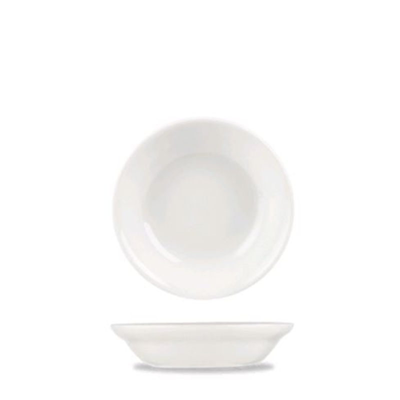 Churchill - Super Vitrified White 4.9oz White Rimless Fruit Bowl WH F1