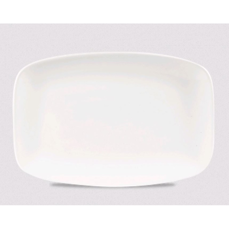 Churchill - Super Vitrified X Squared 11.75" x 7 13/16" Oblong Chef's Plate WH OBL41