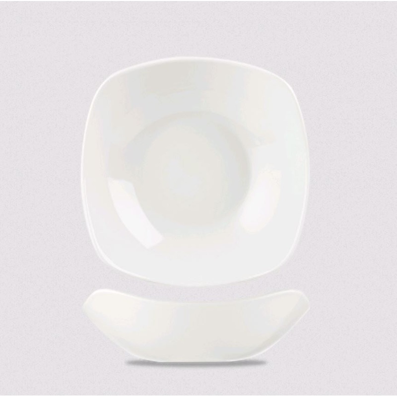 Churchill - Super Vitrified X Squared 7" 20ozSquare Bowl WH  SQ71