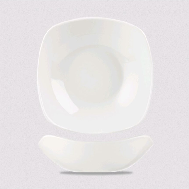Churchill - Super Vitrified X Squared 9.25" 45oz Square Bowl WH  SQ101