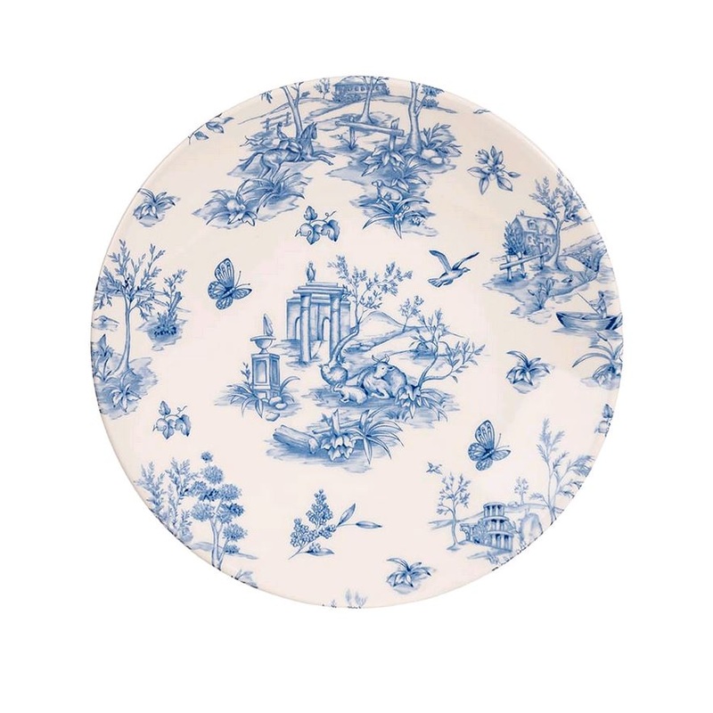 Churchill - Super Vitrified Vintage Prints Toile Prague 11" Plate TOP PD271