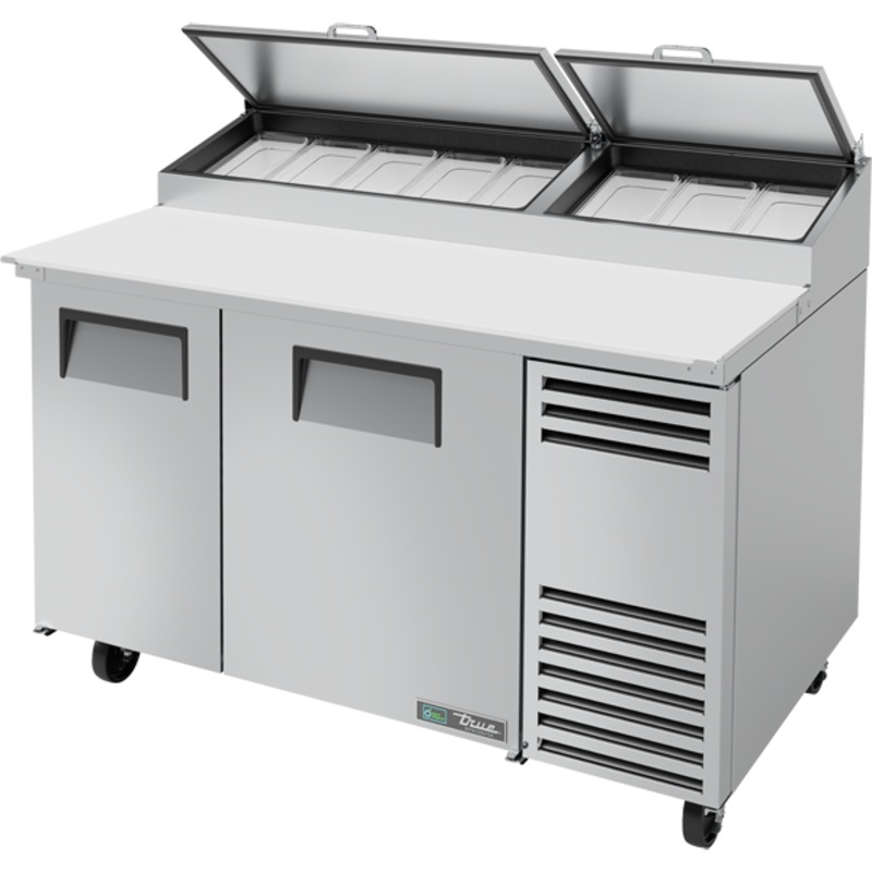 True 60" 2-Door Refrigerated Pizza Prep Table with Alternate Top TPP-AT-60-HC