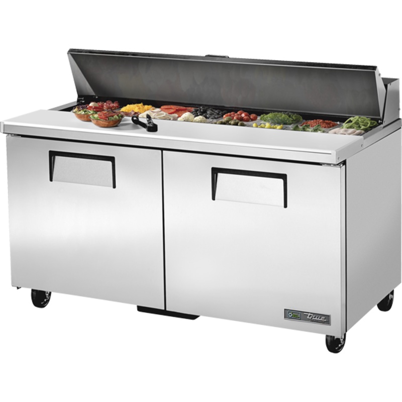 True 60" 2-Door Salad/Sandwich Prep Table TSSU-60-16-HC