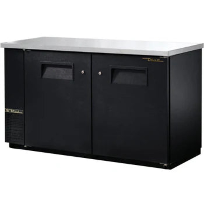 True 61" Two Door Bar Back Cooler TBB24-60-2S-Z1-SFT-B-1