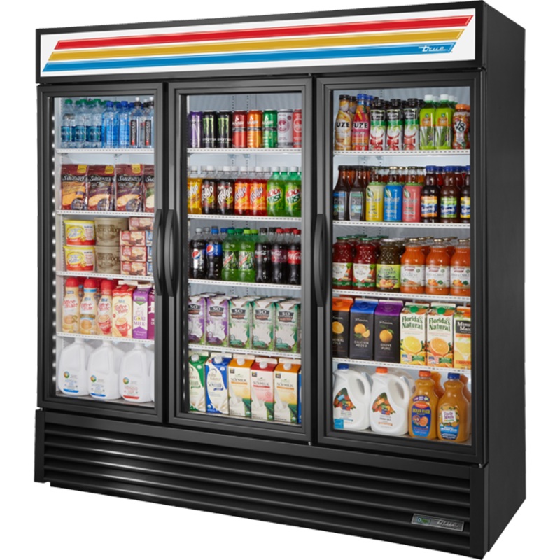 True 72" Three Door Glass Door Merchandiser GDM-72-HC~TSL01